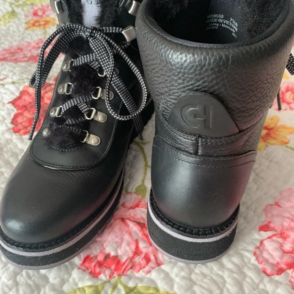 New Cole Haan Leather Zero Grand Booties Boots Shoes - Picture 4 of 16